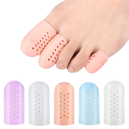 10 Pairs With Hole Toe Set High Heels Anti-Wear Anti-Pain Toe Protective Cover, Size: XS(Skin Color) - Corrector by PMC Jewellery | Online Shopping South Africa | PMC Jewellery