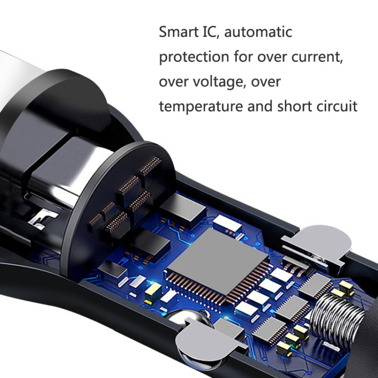 QIAKEY BK919 Dual Ports Fast Charge Car Charger - Car Charger by QIAKEY | Online Shopping South Africa | PMC Jewellery