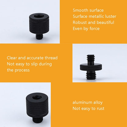 4 PCS Screw Adapter A26 1/4 Male to M6 Male Screw -  by PMC Jewellery | Online Shopping South Africa | PMC Jewellery