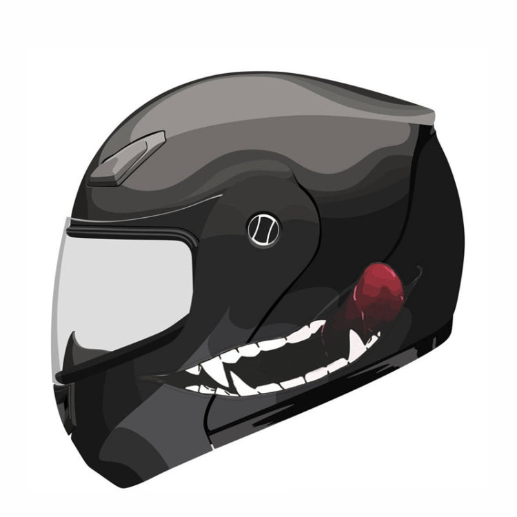 J06 Motorcycle Helmet Sticker Small Teeth - Decorative Sticker by PMC Jewellery | Online Shopping South Africa | PMC Jewellery