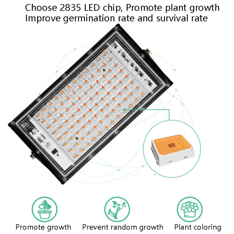 LED Plant Light Full Spectroscopy Waterproof Growth Lamp Three-wire Access 24 Beads 25W - LED Grow Lights by PMC Jewellery | Online Shopping South Africa | PMC Jewellery