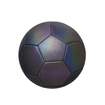 MILACHIC Night Light Football PU Opera Sewed School Training Football(No.5 Light Version Honeycomb Black 5062) - Balls by MILACHIC | Online Shopping South Africa | PMC Jewellery