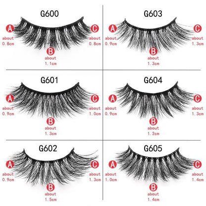 ShiDiShangPin 5 Pairs Mink Fake Eyelashes With Tweezers(G605) - Eyes by PMC Jewellery | Online Shopping South Africa | PMC Jewellery