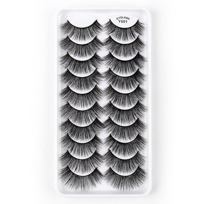 10 Pairs 3D Cat Eye False Eyelashes Naturally Thick And Fluffy Eyelashes(Y601) - Eyes by PMC Jewellery | Online Shopping South Africa | PMC Jewellery