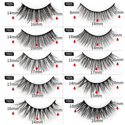 10 Pairs 3D Cat Eye False Eyelashes Naturally Thick And Fluffy Eyelashes(Y600) - Eyes by PMC Jewellery | Online Shopping South Africa | PMC Jewellery