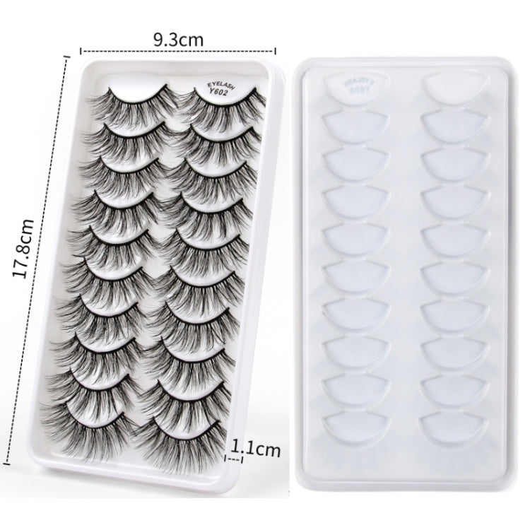 10 Pairs 3D Cat Eye False Eyelashes Naturally Thick And Fluffy Eyelashes(Y604) - Eyes by PMC Jewellery | Online Shopping South Africa | PMC Jewellery