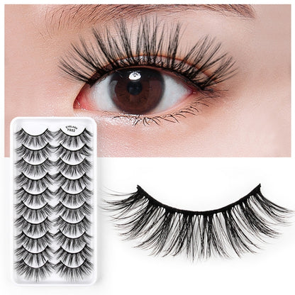 10 Pairs 3D Cat Eye False Eyelashes Naturally Thick And Fluffy Eyelashes(Y608) - Eyes by PMC Jewellery | Online Shopping South Africa | PMC Jewellery