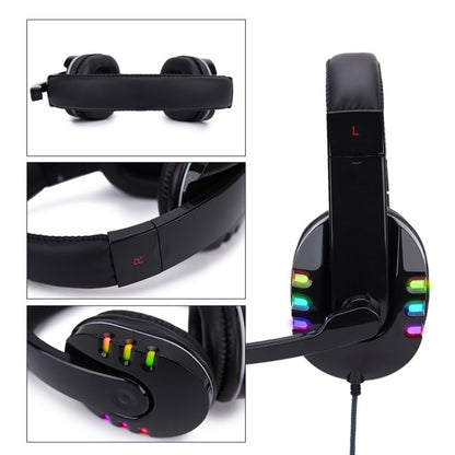 Soyto 733RGB Luminous Computer Headset For Xbox / PS4 / PS5(Black) - Multimedia Headset by Soyto | Online Shopping South Africa | PMC Jewellery