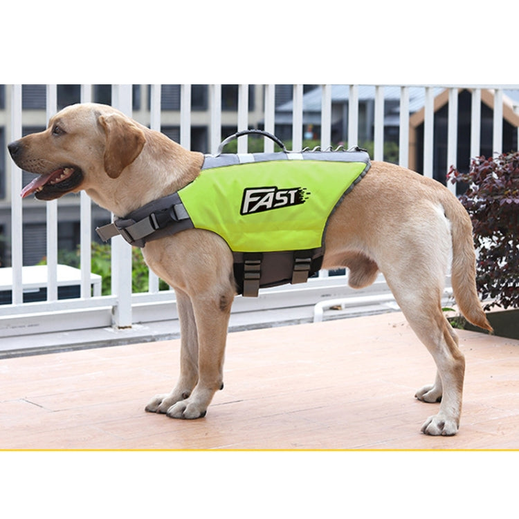 Reflective Printed Pet Dog Life Jacket Swimsuit, Size: L(Fluorescent Green) - Raincoat & Life Jackets by PMC Jewellery | Online Shopping South Africa | PMC Jewellery