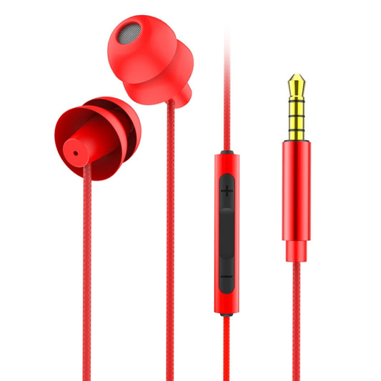 EN3900 3.5mm Plug In-Ear Wired Control Earphone with Mic(Red) - In Ear Wired Earphone by PMC Jewellery | Online Shopping South Africa | PMC Jewellery