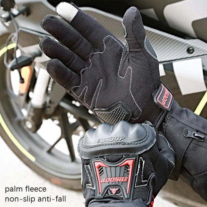 BSDDP RH-A0132 Full Finger Protection Outdoor Motorcycle Gloves, Size: L(Black) - Locomotive Gloves by BSDDP | Online Shopping South Africa | PMC Jewellery