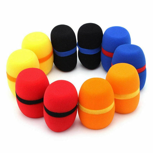 10 PCS Handheld Dust Proof Soft Sponge Microphone Cover(Random Color Delivery) - Windshield by PMC Jewellery | Online Shopping South Africa | PMC Jewellery