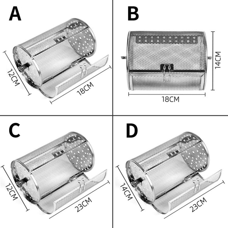 D Type 14 x 23cm  Stainless Steel Roasting Cage Oven Peanut Chestnut Cage - Bulit-in Ovens & Accessories by PMC Jewellery | Online Shopping South Africa | PMC Jewellery