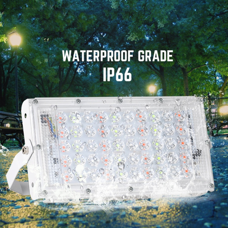 50W LED RGB Waterproof Ultra-light Outdoor Flood Light with Remote Control - Floodlights by PMC Jewellery | Online Shopping South Africa | PMC Jewellery