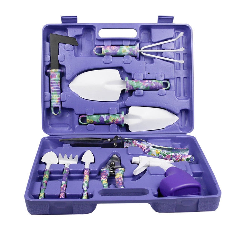 YL025 Potted Gardening Tool Set, Specification: 10 PCS / Set (Purple) - Garden Hand Tools by PMC Jewellery | Online Shopping South Africa | PMC Jewellery