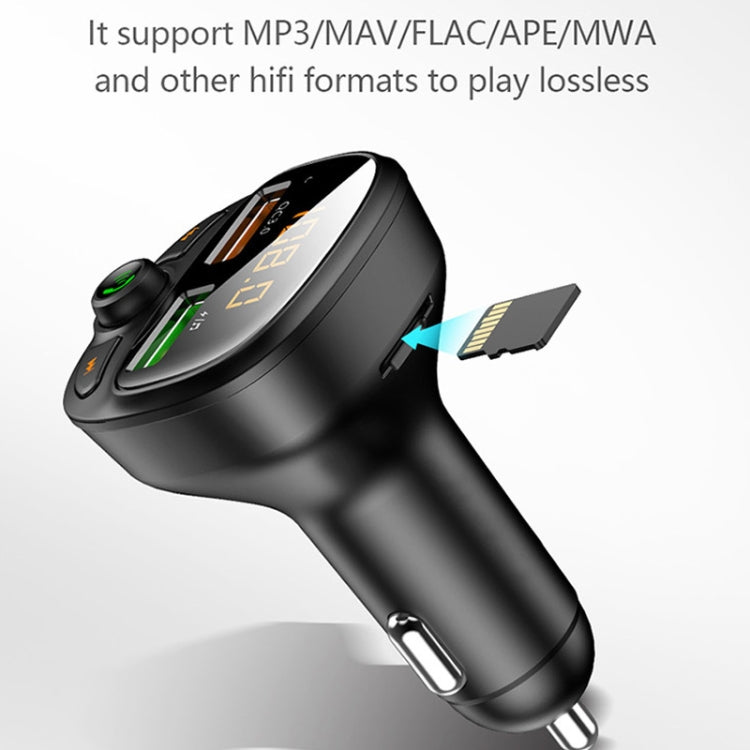 HY-87 Car Bluetooth MP3 Dual USB Car Charger, Style: Fast Charge Version - Car Charger by PMC Jewellery | Online Shopping South Africa | PMC Jewellery