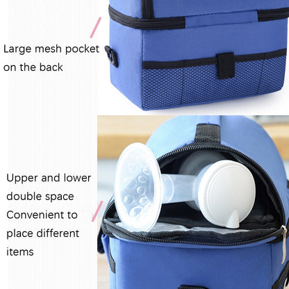 Double Insulation Bag Breast Milk Fresh Bag Bottle Mummy Bag(Sky Blue) - Lunch Bags by PMC Jewellery | Online Shopping South Africa | PMC Jewellery