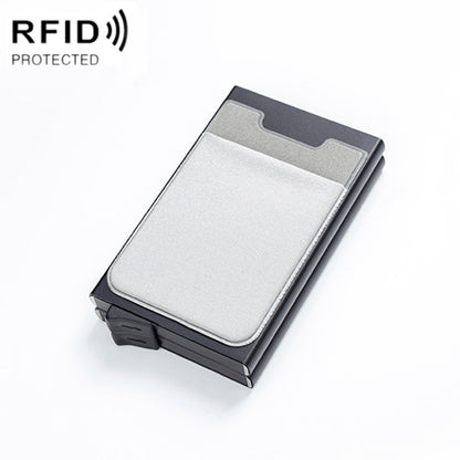 RFID Aluminum Alloy Anti-Degaussing Coin Card Holder(Black Silver) - Antimagnetic RFID Package by PMC Jewellery | Online Shopping South Africa | PMC Jewellery