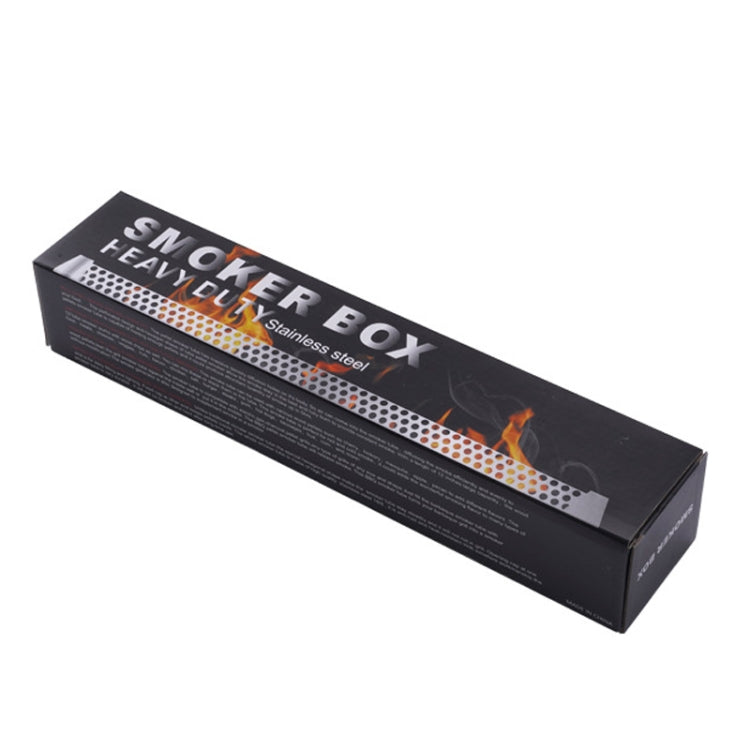 12 Inch Stainless Steel 304 Smoked Tube BBQ Box Outdoor Cold Smoke Box,Style: Tube + Brush + Hook - Cooking Tools by PMC Jewellery | Online Shopping South Africa | PMC Jewellery