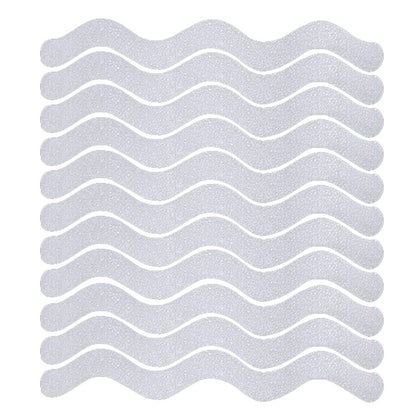 24pcs /Bag Wavy Shaped Gravel Pattern Bathtub Non-Slip Sticker, Specification: 1.3 x 18cm(Transparent) - Adhesives & Sealers by PMC Jewellery | Online Shopping South Africa | PMC Jewellery