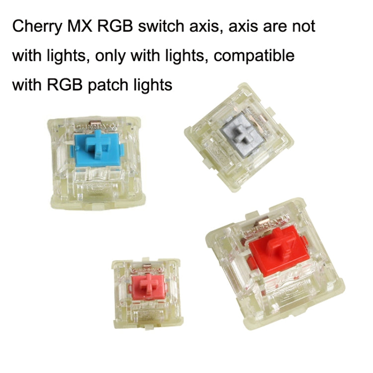 10PCS Cherry MX RGB Transparent Shaft Switch Mechanical Keyboard Triangular Shaft Body, Color: Silver Shaft - Other by CHERRY | Online Shopping South Africa | PMC Jewellery