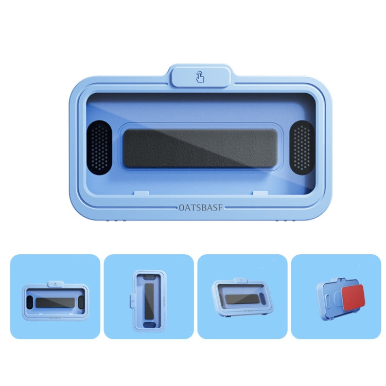 Oatsbasf  Bathroom Waterproof Phone Case Holder Shower Phone Box Wall Mount Phone Holder(Blue) - Hand-Sticking Bracket by Oatsbasf | Online Shopping South Africa | PMC Jewellery