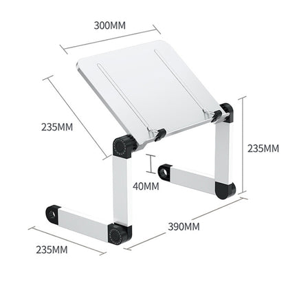 L03 Adjustable Lifting Reading Rack Book Holder Laptop Stand,Style： Double Section Black - Holder & Storage Rack by PMC Jewellery | Online Shopping South Africa | PMC Jewellery