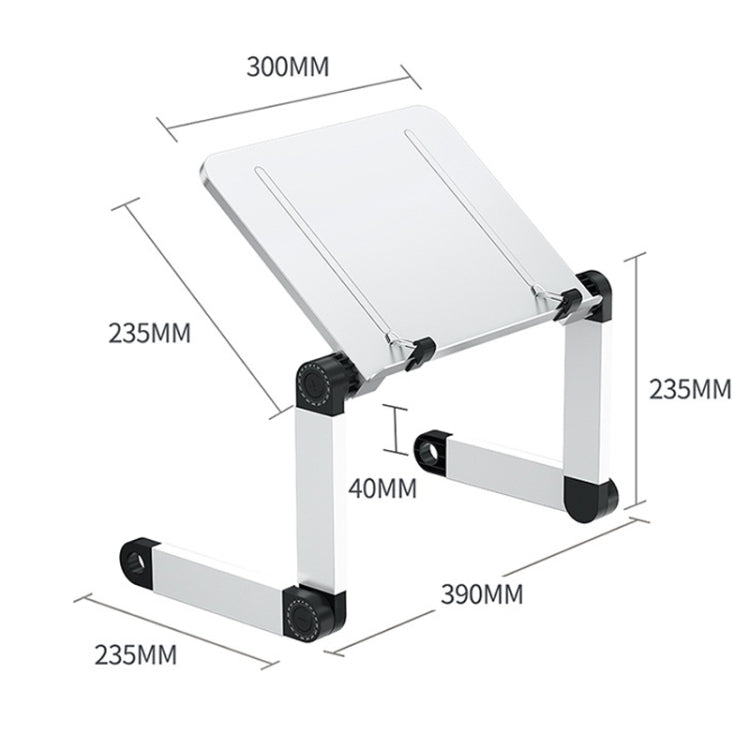 L03 Adjustable Lifting Reading Rack Book Holder Laptop Stand,Style： Single Section Black - Holder & Storage Rack by PMC Jewellery | Online Shopping South Africa | PMC Jewellery