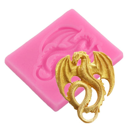2 PCS Pterodactyl Chocolate Cake Clay Decoration DIY Silicone Mold(Large Pink) - Arts & Crafts by PMC Jewellery | Online Shopping South Africa | PMC Jewellery