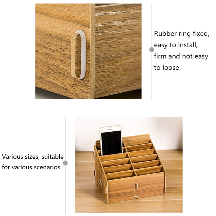 D-86 Office Conference Classroom Mobile Phone Storage Box, Style: 36 Grids (Walnut) - Storage Boxes by PMC Jewellery | Online Shopping South Africa | PMC Jewellery
