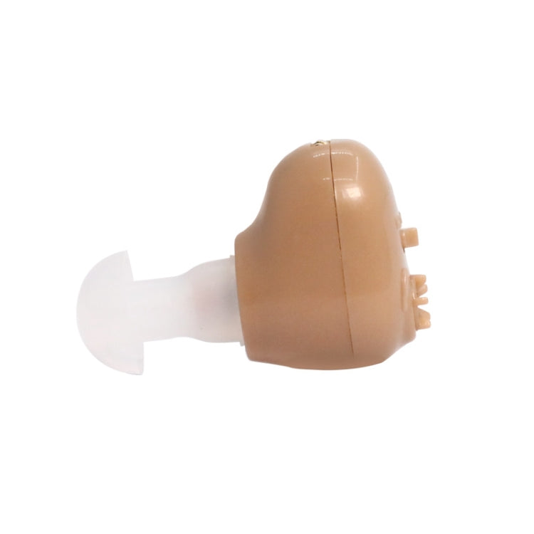 Elderly Sound Amplifier Portable Ear Canal Rechargeable Hearing Aid, Specification: EU Plug(Skin Color) - Hearing Aids by PMC Jewellery | Online Shopping South Africa | PMC Jewellery