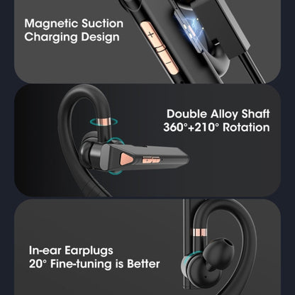 Bluetooth ENC Call Noise Reduction Hanging Earphones, Style: Qualcomm Chip With Charged Bin - Bluetooth Earphone by PMC Jewellery | Online Shopping South Africa | PMC Jewellery