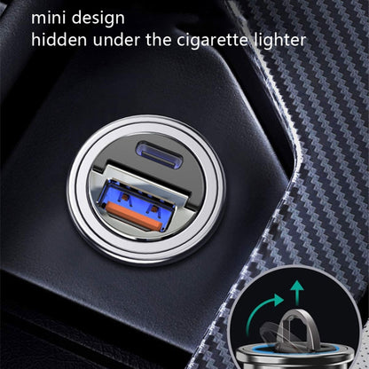 Car Fast Charge One Drag Two Cigarette Conversion Plugs, Model: PD+PD(Black) - Car Charger by PMC Jewellery | Online Shopping South Africa | PMC Jewellery