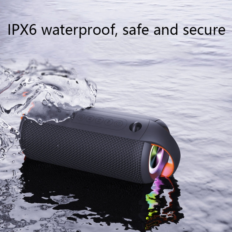 HY01 20W Outdoor Waterproof Stereo Sound Bluetooth Speaker(Black) - Waterproof Speaker by PMC Jewellery | Online Shopping South Africa | PMC Jewellery