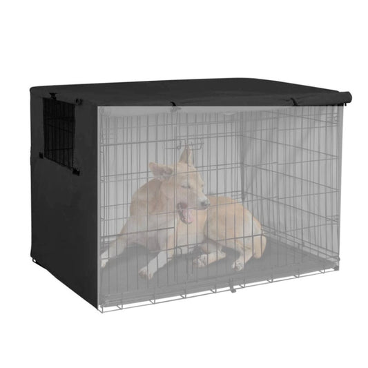 Oxford Cloth Pet Cage Cover Outdoor Furniture Dustproof Rainproof Sunscreen Cover, Size: 94x61x63.5cm(Black) - Dust Covers by PMC Jewellery | Online Shopping South Africa | PMC Jewellery