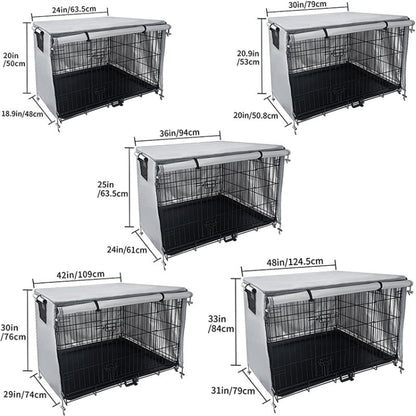 Oxford Cloth Pet Cage Cover Outdoor Furniture Dustproof Rainproof Sunscreen Cover, Size: 94x61x63.5cm(Black) - Dust Covers by PMC Jewellery | Online Shopping South Africa | PMC Jewellery