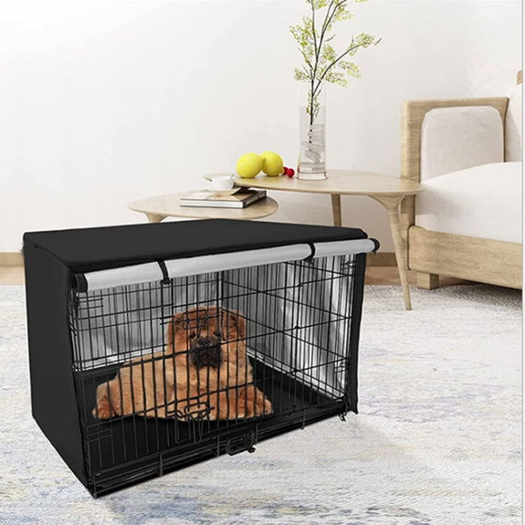 Oxford Cloth Pet Cage Cover Outdoor Furniture Dustproof Rainproof Sunscreen Cover, Size: 109x74x76cm(Black) - Dust Covers by PMC Jewellery | Online Shopping South Africa | PMC Jewellery