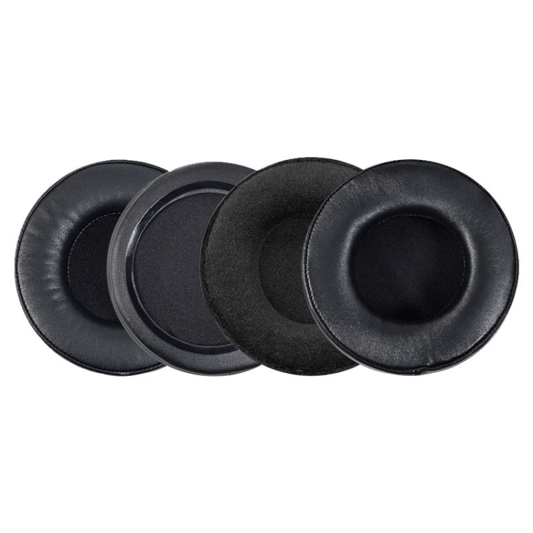 2 PCS  Earmuffs for Audio-Technica AD1000X AD2000X AD900X AD700X,Style: Black Thickened Protein Skin - Earmuff & Pad by PMC Jewellery | Online Shopping South Africa | PMC Jewellery