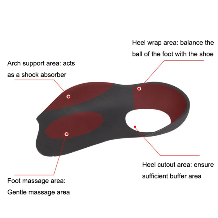 1 Pair Flat Foot Bow Corrected XO Leg Orthopedic Insole, Size: M (Black) - Shoes Care by PMC Jewellery | Online Shopping South Africa | PMC Jewellery