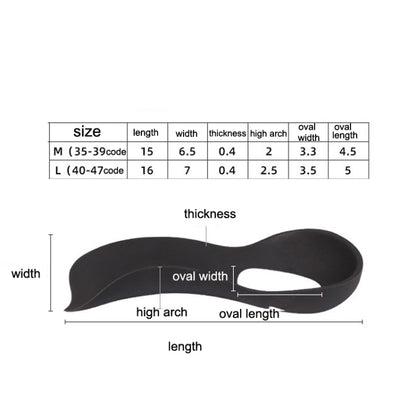 1 Pair Flat Foot Bow Corrected XO Leg Orthopedic Insole, Size: L (Black) - Shoes Care by PMC Jewellery | Online Shopping South Africa | PMC Jewellery