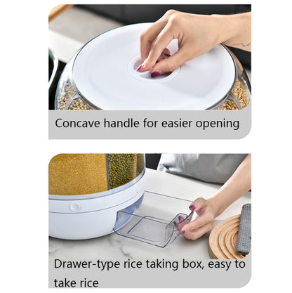 Kitchen Divider Rotating Cereal Storage Box(Transparent) - Preservation Supplies by PMC Jewellery | Online Shopping South Africa | PMC Jewellery