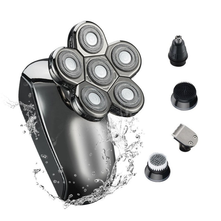 5 in 1 Multifunctional IPX7 Waterproof Six-blade USB Electric Shaver, Specification: - Electric Shavers by PMC Jewellery | Online Shopping South Africa | PMC Jewellery