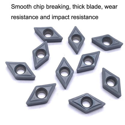 10pcs /Box DCMT070204 SM 907/908 Carbide Coated CNC Inserts - Others by PMC Jewellery | Online Shopping South Africa | PMC Jewellery