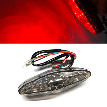 Motorcycle 15LED Brake Light Tail Light Decoration Lamp(White Shell) - Signal Lights by PMC Jewellery | Online Shopping South Africa | PMC Jewellery