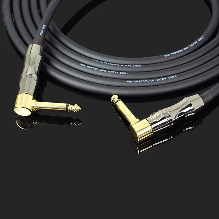 KGR Guitar Cable Keyboard Drum Audio Cable, Specification: 10m(Double Elbow Jack) - Stringed Instruments by KGR | Online Shopping South Africa | PMC Jewellery