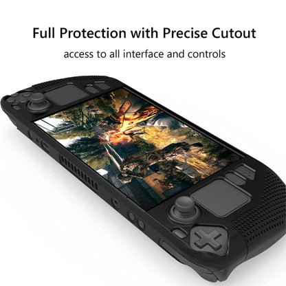 PGTECH Game Console Silicone Case With Anti-Slip Particles for Steam Deck(Black) - Pocket Console by PMC Jewellery | Online Shopping South Africa | PMC Jewellery