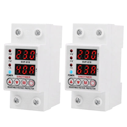 SINOTIMER SVP-918 Adjustable Self-resetting Intelligent  Over-voltage Under-voltage Protector, Current:  40A - Other Tester Tool by SINOTIMER | Online Shopping South Africa | PMC Jewellery