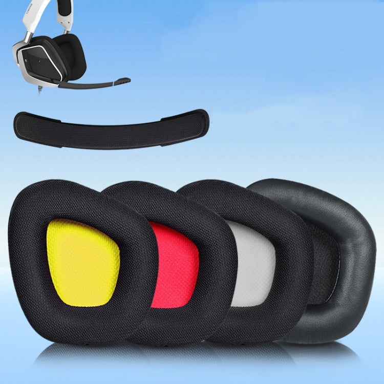 2 PCS Replacement Earpads for Corsair Void Pro Elite,Style:  Yellow Bottom Grid - Earmuff & Pad by PMC Jewellery | Online Shopping South Africa | PMC Jewellery