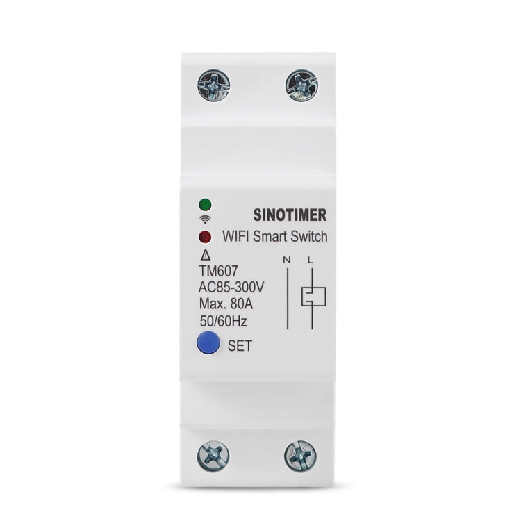 SINOTIMER TM607 Intelligent Wifi Timer Mobile App Home Rail Remote Control Time Switch 80A 85-300V - Other Tester Tool by SINOTIMER | Online Shopping South Africa | PMC Jewellery