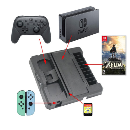 Multifunctional Game Console Handle Charging Base Storage Bracket For Nintendo Switch - Charger & Power by PMC Jewellery | Online Shopping South Africa | PMC Jewellery